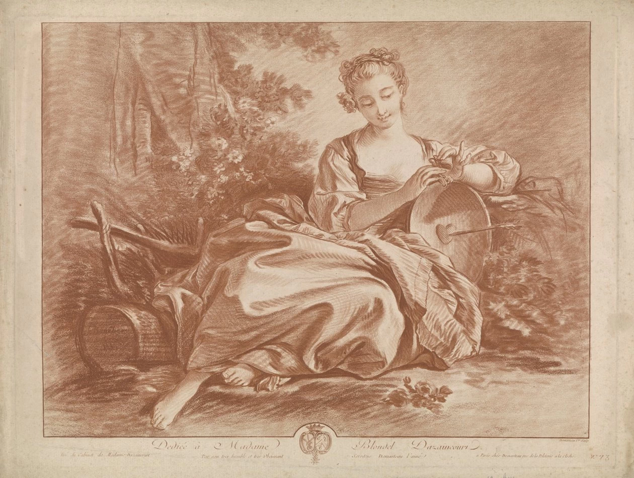 Giovane donna seduta con scudo su cui è trafitto un cuore - Rijks Museum, Amsterdam